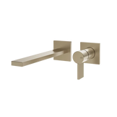 Gessi Inverso Rigato robinet de lavabo mural 73588 + 63397
